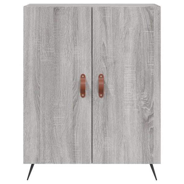 vidaXL Ντουλάπι Γκρι Sonoma 69,5 x 34 x 180 εκ. Επεξεργασμένο Ξύλο