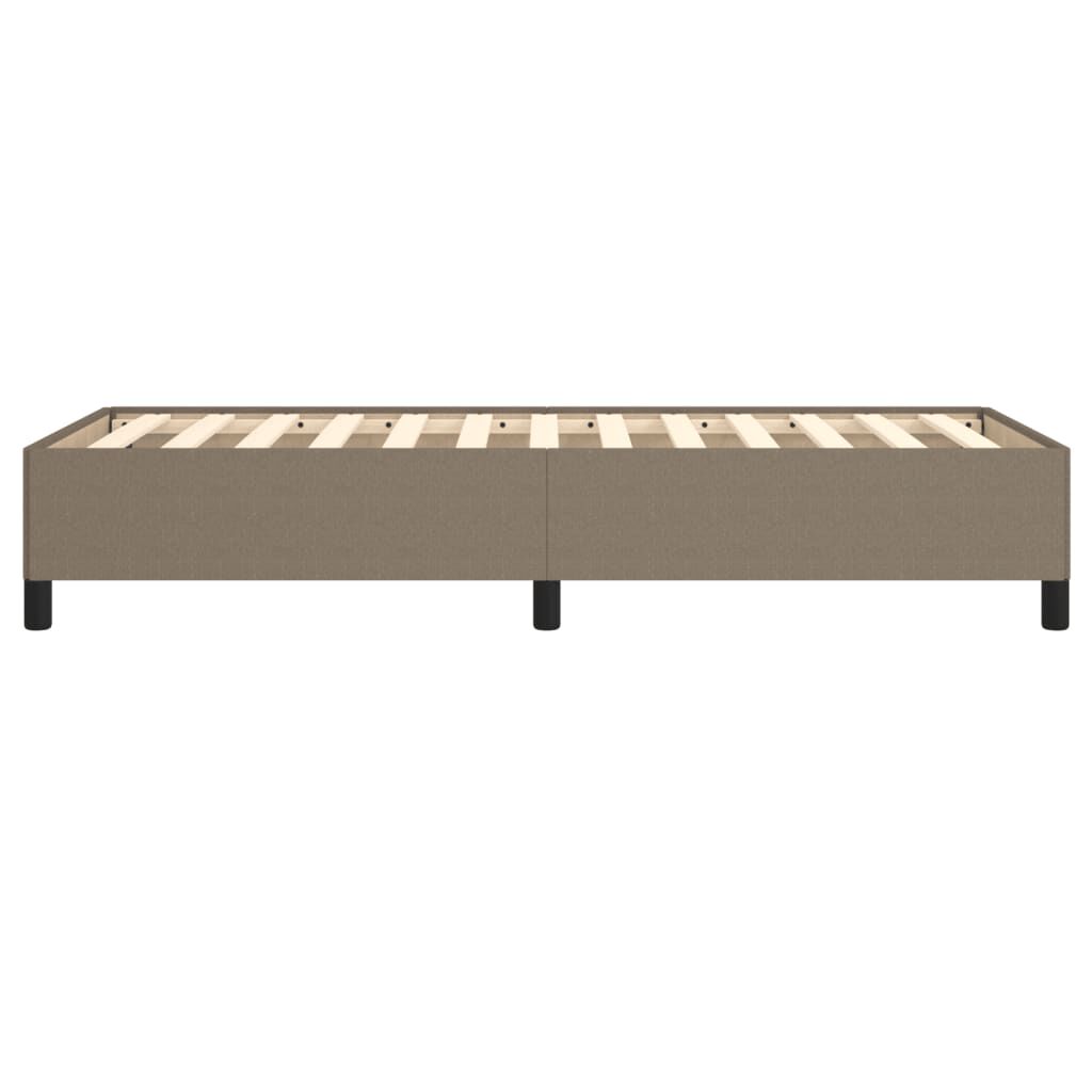 vidaXL Σκελετός Κρεβατιού Χωρίς Στρώμα Taupe 90x190 εκ. Υφασμάτινο