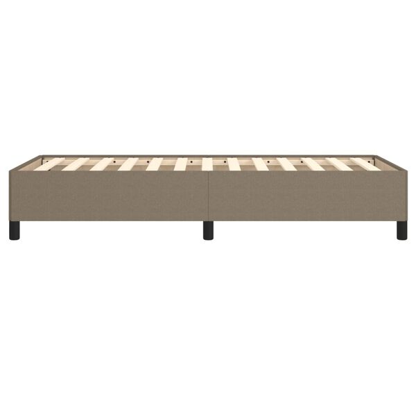 vidaXL Σκελετός Κρεβατιού Χωρίς Στρώμα Taupe 90x190 εκ. Υφασμάτινο