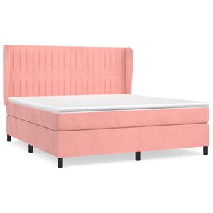 vidaXL &Kappa;&rho;&epsilon;&beta;ά&tau;&iota; Boxspring &mu;&epsilon; &Sigma;&tau;&rho;ώ&mu;&alpha; &Rho;&omicron;&zeta; 160x200 &epsilon;&kappa;. &Beta;&epsilon;&lambda;&omicron;ύ&delta;&iota;&nu;&omicron;