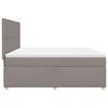 vidaXL &Kappa;&rho;&epsilon;&beta;ά&tau;&iota; Boxspring &mu;&epsilon; &Sigma;&tau;&rho;ώ&mu;&alpha; Taupe 180x200 &epsilon;&kappa;. &Upsilon;&phi;&alpha;&sigma;&mu;ά&tau;&iota;&nu;&omicron;