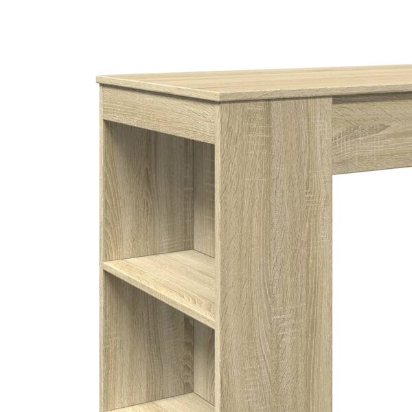 vidaXL Τραπέζι Μπαρ με Ράγες Sonoma Δρυς 95x47x103,5 εκ Επεξεργ. Ξύλο