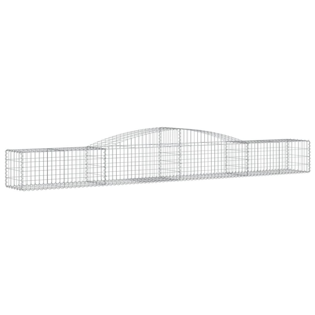 vidaXL Συρματοκιβώτια Τοξωτά 25 τεμ. 400x50x40/60 εκ. Γαλβαν. Ατσάλι