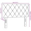vidaXL Βελούδινο Κεφαλάρι Argyle με κεφαλάρι Μαύρο 80 cm Βελούδο