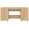 vidaXL Γραφείο Sonoma Δρυς 140 x 50 x 75 εκ. από Επεξεργασμένο Ξύλο