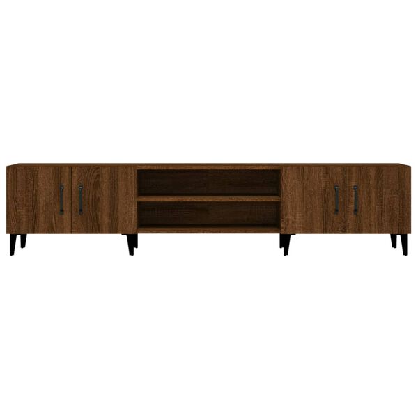 vidaXL Έπιπλο Τηλεόρασης Καφέ Δρυς 180x31,5x40 εκ. Επεξεργασμένο Ξύλο