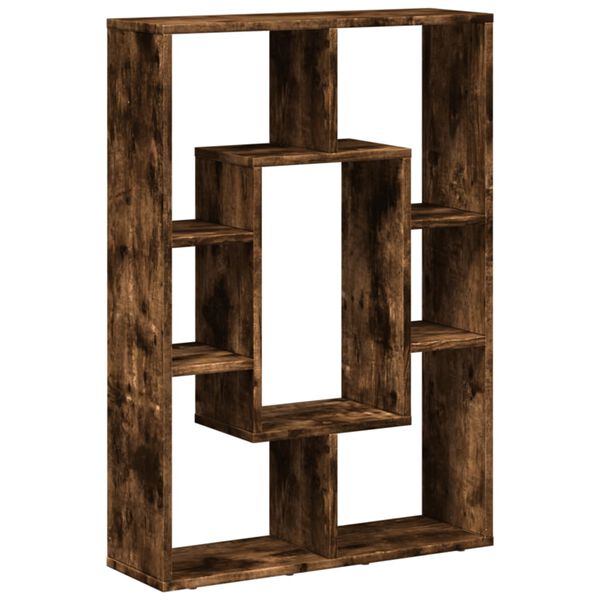 vidaXL Βιβλιοθήκη Καπνιστή Δρυς 63x20x90 εκ. από Επεξεργασμένο Ξύλο