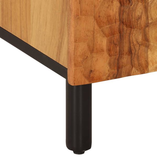 vidaXL Ντουλάπι Μπάνιου 38 x 33 x 58 εκ. από Μασίφ Ξύλο Ακακίας