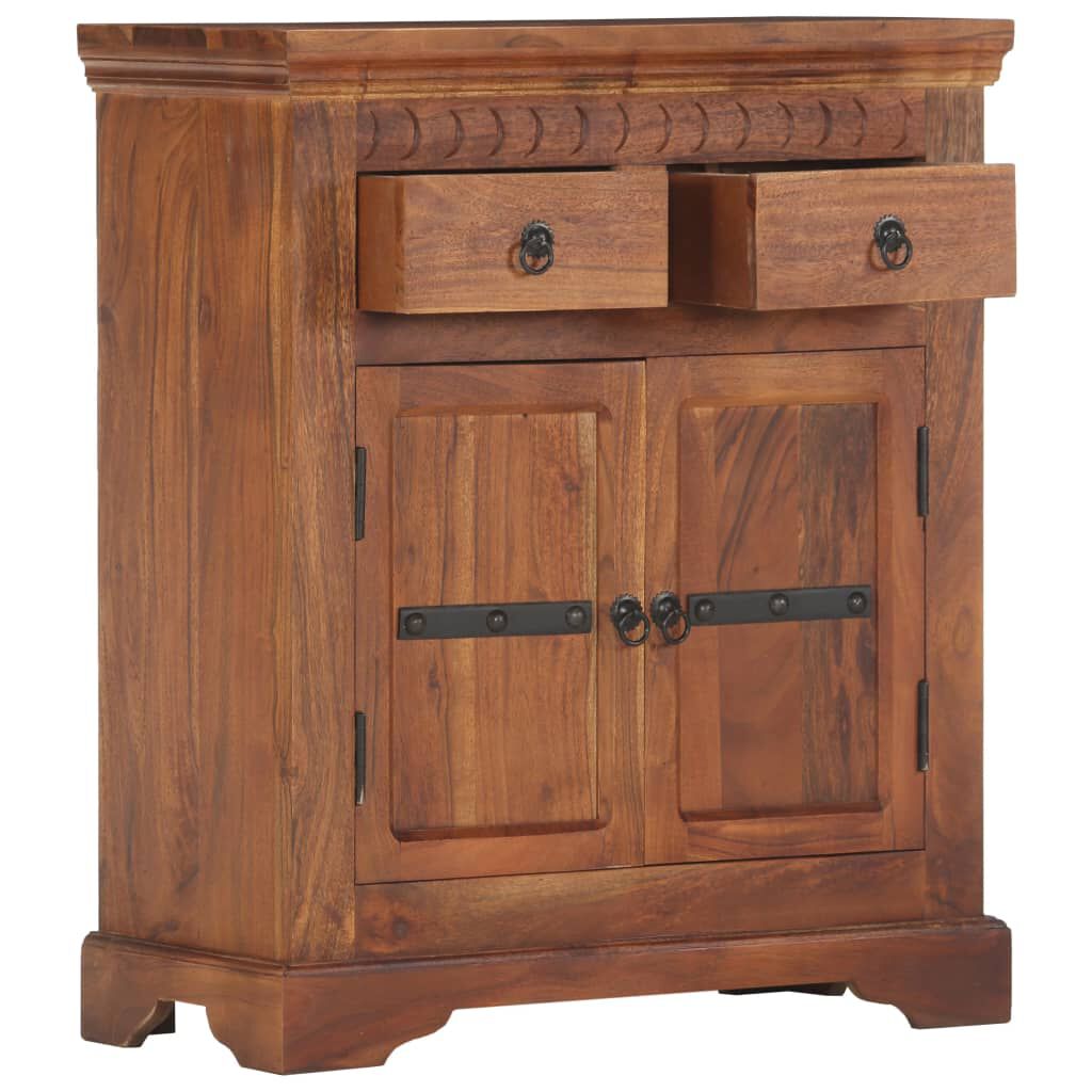 vidaXL Ντουλάπι / Ψηλός Μπουφές 63 x 30 x 75 εκ. Μασίφ Ξύλο Ακακίας