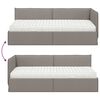 vidaXL &Kappa;&rho;&epsilon;&beta;ά&tau;&iota; &gamma;&omega;&nu;ί&alpha;&sigmaf; &mu;&epsilon; &sigma;&tau;&rho;ώ&mu;&alpha; &mu;&epsilon; &kappa;&epsilon;&phi;&alpha;&lambda;ά&rho;&iota; 2 pcs Taupe &Beta;&epsilon;&lambda;&omicron;ύ&delta;&omicron;