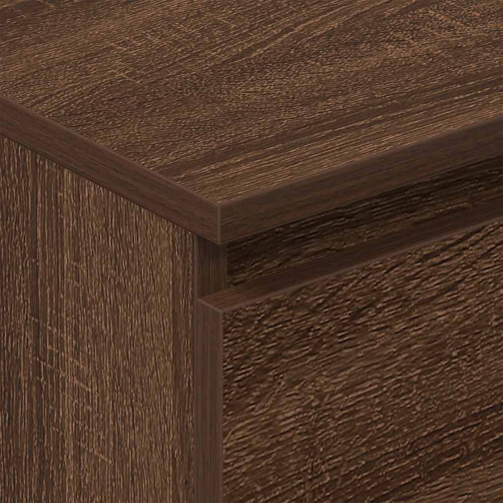 vidaXL Συρταριέρα Καφέ Δρυς 60 x 35 x 98,5 εκ. από Επεξεργασμένο Ξύλο