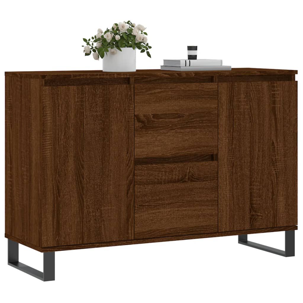vidaXL Μπουφές Καφέ Δρυς 104 x 35 x 70 εκ. από Επεξεργασμένο Ξύλο