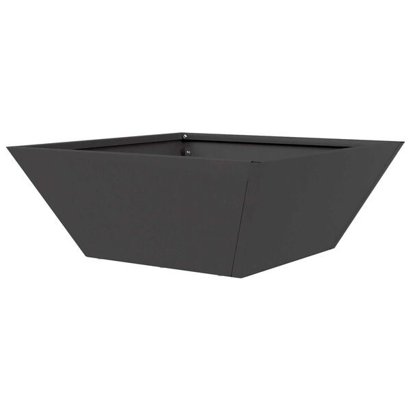 vidaXL Γλάστρα Κήπου Μαύρο 40 x 40 x 15 cm Ατσάλι