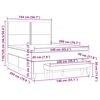 vidaXL &Kappa;&rho;&epsilon;&beta;ά&tau;&iota; Boxspring &mu;&epsilon; &Sigma;&tau;&rho;ώ&mu;&alpha; &Sigma;&kappa;&omicron;ύ&rho;&omicron; &Pi;&rho;ά&sigma;&iota;&nu;&omicron; 140x200&epsilon;&kappa;. &Beta;&epsilon;&lambda;&omicron;ύ&delta;&iota;&nu;&omicron;
