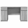 vidaXL Γραφείο Γκρι sonoma 140 x 49 x 76 εκ. Επεξεργασμένο ξύλο