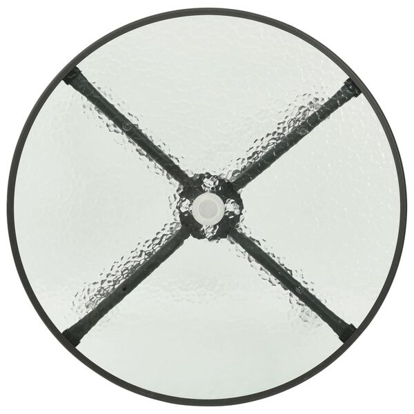vidaXL Τραπέζι Bistro Ανθρακί Ø80 x 71 εκ. Ατσάλινο