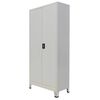 vidaXL &Nu;&tau;&omicron;&upsilon;&lambda;ά&pi;&alpha; &Gamma;&rho;&alpha;&phi;&epsilon;ί&omicron;&upsilon; &mu;&epsilon; 2 &Pi;ό&rho;&tau;&epsilon;&sigmaf; &Gamma;&kappa;&rho;&iota; 90 x 40 x 180 &epsilon;&kappa;. &Alpha;&tau;&sigma;ά&lambda;&iota;&nu;&eta;