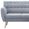 vidaXL Καναπές Γωνιακός Ανοιχτό Γκρι 171,5x138x81,5 εκ. Υφασμάτινος
