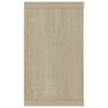 vidaXL Ράφια Κύβοι Τοίχου 2 τεμ. Sonoma Δρυς 80x15x26,5εκ. Επεξ. Ξύλο