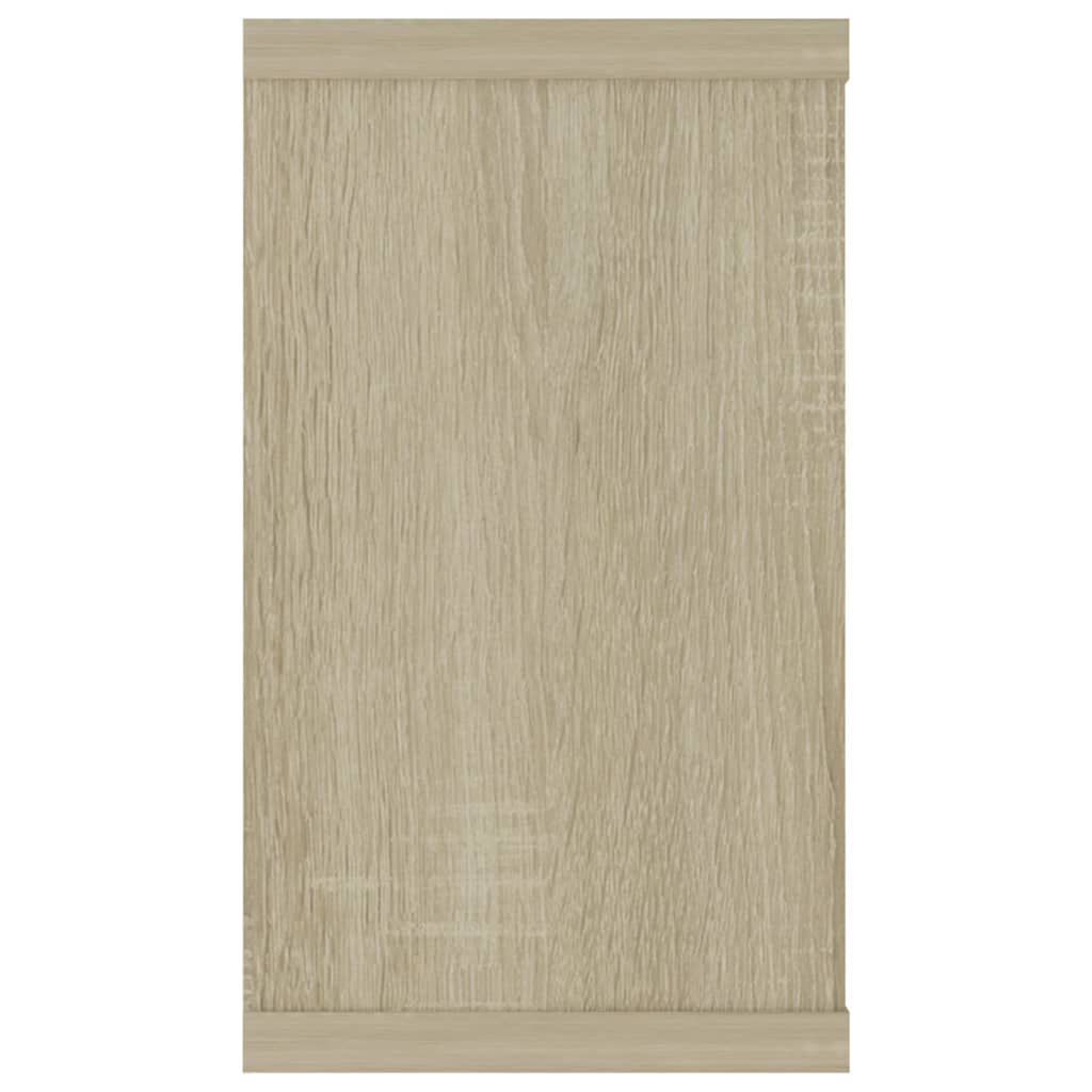 vidaXL Ράφια Κύβοι Τοίχου 2 τεμ. Sonoma Δρυς 80x15x26,5εκ. Επεξ. Ξύλο