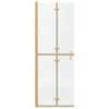 vidaXL Τοίχος ντους Walk-in Χρυσό και διαφανές 70 x 190 cm