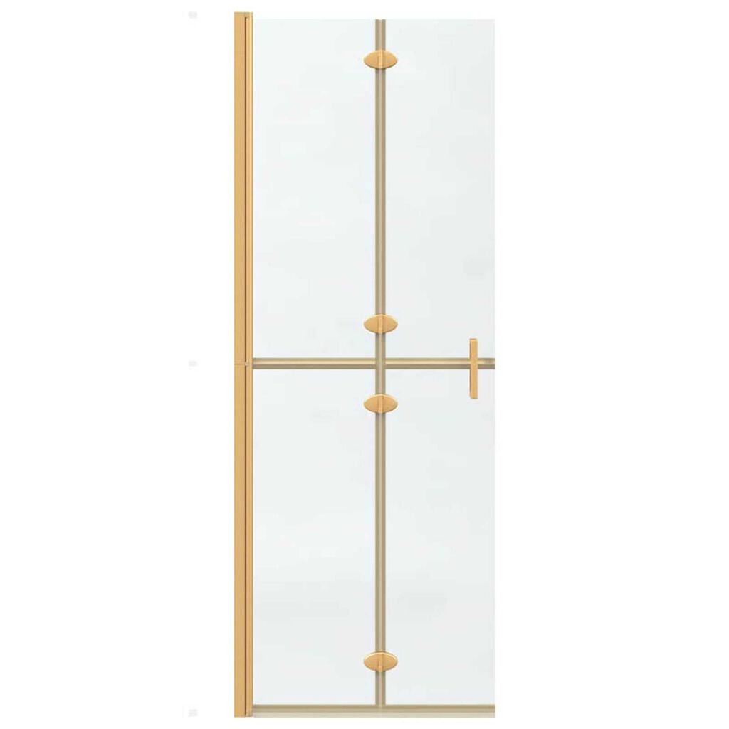 vidaXL Τοίχος ντους Walk-in Άλλο Χρυσό και διαφανές 70 x 190 cm