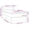 vidaXL &Kappa;&rho;&epsilon;&beta;ά&tau;&iota; Boxspring &mu;&epsilon; &Sigma;&tau;&rho;ώ&mu;&alpha; &Sigma;&kappa;&omicron;ύ&rho;&omicron; &Mu;&pi;&lambda;&epsilon; 80 x 200 &epsilon;&kappa;. &Beta;&epsilon;&lambda;&omicron;ύ&delta;&iota;&nu;&omicron;
