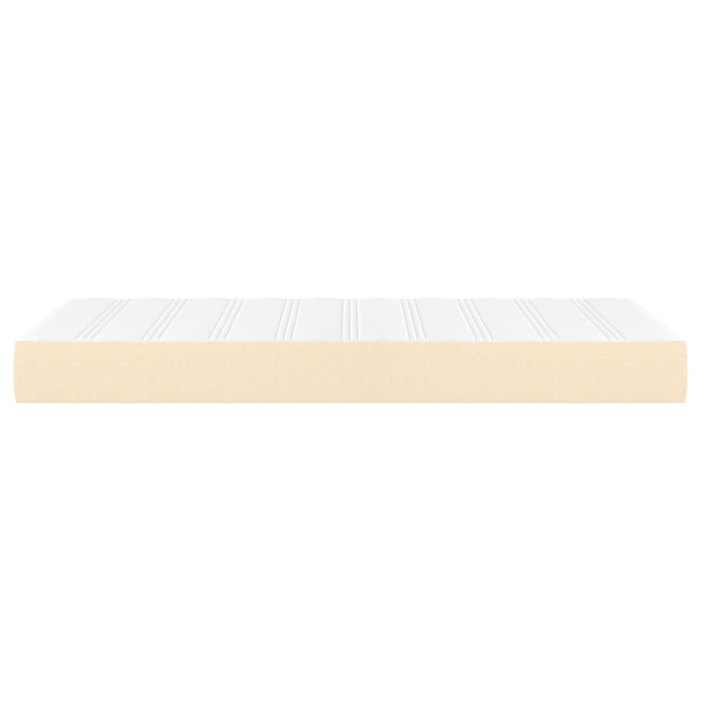 vidaXL Στρώμα με Pocket Springs Κρεμ 90x190x20 εκ. Υφασμάτινο