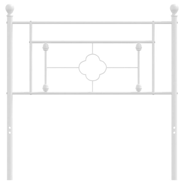 vidaXL Κεφαλάρι Λευκό 90 εκ. Μεταλλικό