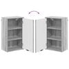 vidaXL Ντουλάπι Μπάνιου Επιτοίχιο Γκρι sonoma 39 x 23.5 x 65 εκ.