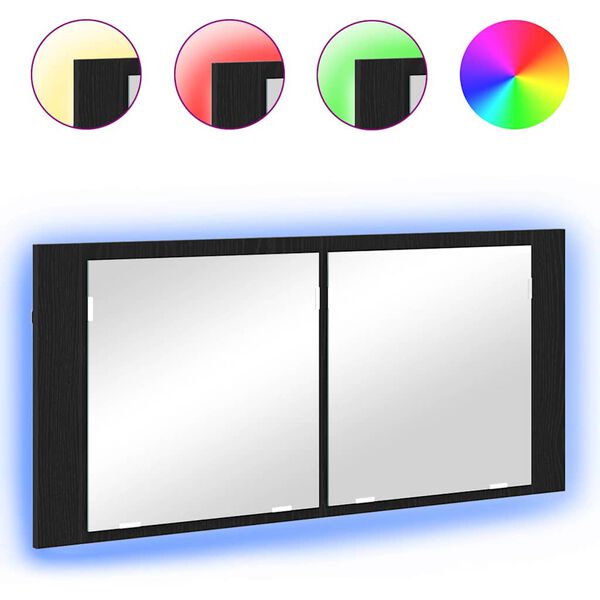 vidaXL LED &Kappa;&alpha;&theta;&rho;έ&phi;&tau;&eta;&sigmaf; &Nu;&tau;&omicron;&upsilon;&lambda;ά&pi;&alpha;&sigmaf; &Mu;&alpha;ύ&rho;&eta; &Omicron;&xi;&upsilon;ά 100 x 12 x 45 &epsilon;&kappa;&alpha;&tau;&omicron;&sigma;&tau;ά