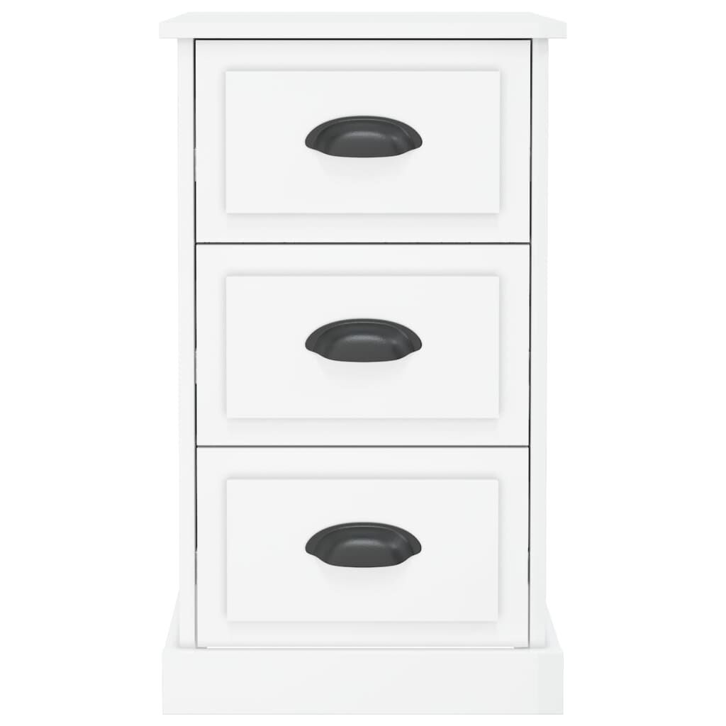 vidaXL Κομοδίνο Γυαλιστερό Λευκό 39x39x67 εκ. από Επεξεργασμένο Ξύλο