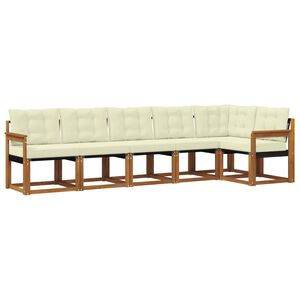 vidaXL &Sigma;&epsilon;&iota;&rho;ά &Kappa;&alpha;&nu;&alpha;&pi;έ &Epsilon;&xi;&omega;&tau;&epsilon;&rho;&iota;&kappa;&omicron;ύ &mu;&epsilon; &mu;&alpha;&xi;&iota;&lambda;ά&rho;&iota; 6 pcs &Phi;&upsilon;&sigma;&iota;&kappa;ό &kappa;&alpha;&iota; &Kappa;&rho;έ&mu;&alpha;