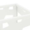 vidaXL Σχέδιο & βάση αποθήκευσης Λευκό 15.5 x 15.5 x 49 εκ Μέταλλο