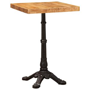 vidaXL &Tau;&rho;&alpha;&pi;έ&zeta;&iota; Bistro 50 x 50 x 76 &epsilon;&kappa; &Sigma;&tau;&epsilon;&rho;&epsilon;ό &xi;ύ&lambda;&omicron; &mu;ά&nu;&gamma;&kappa;&omicron; &Kappa;&alpha;&phi;έ