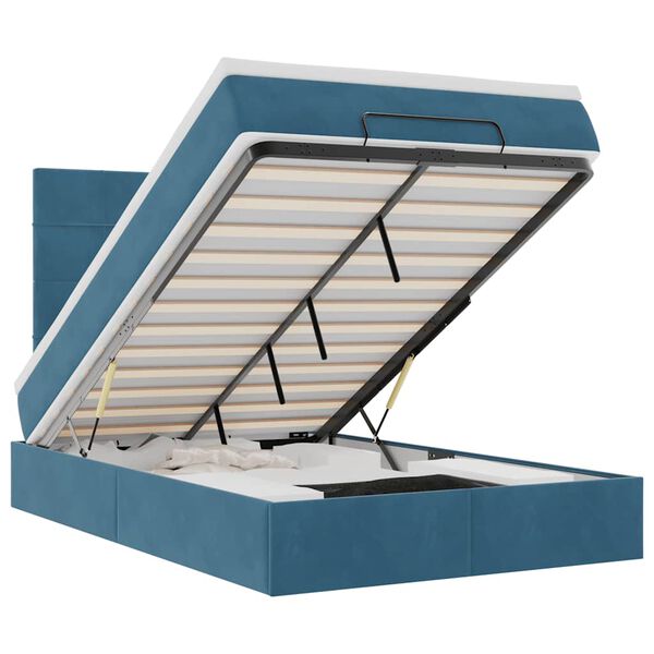 vidaXL &Omicron;&theta;&omega;&mu;&alpha;&nu;&iota;&kappa;ό &kappa;&rho;&epsilon;&beta;ά&tau;&iota; &mu;&epsilon; &sigma;&tau;&rho;ώ&mu;&alpha;&tau;&alpha; & LEDs &Sigma;&kappa;&omicron;ύ&rho;&omicron; &mu;&pi;&lambda;&epsilon; &Beta;&epsilon;&lambda;&omicron;ύ&delta;&omicron;