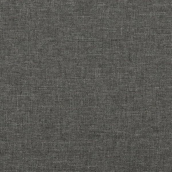 vidaXL Κρεβάτι Boxspring με Στρώμα Σκούρο Γκρι 120x190 εκ Υφασμάτινο