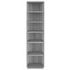 vidaXL Παπουτσοθήκη Γκρι Sonoma 27,5x27x102 εκ. από Επεξεργασμένο Ξύλο