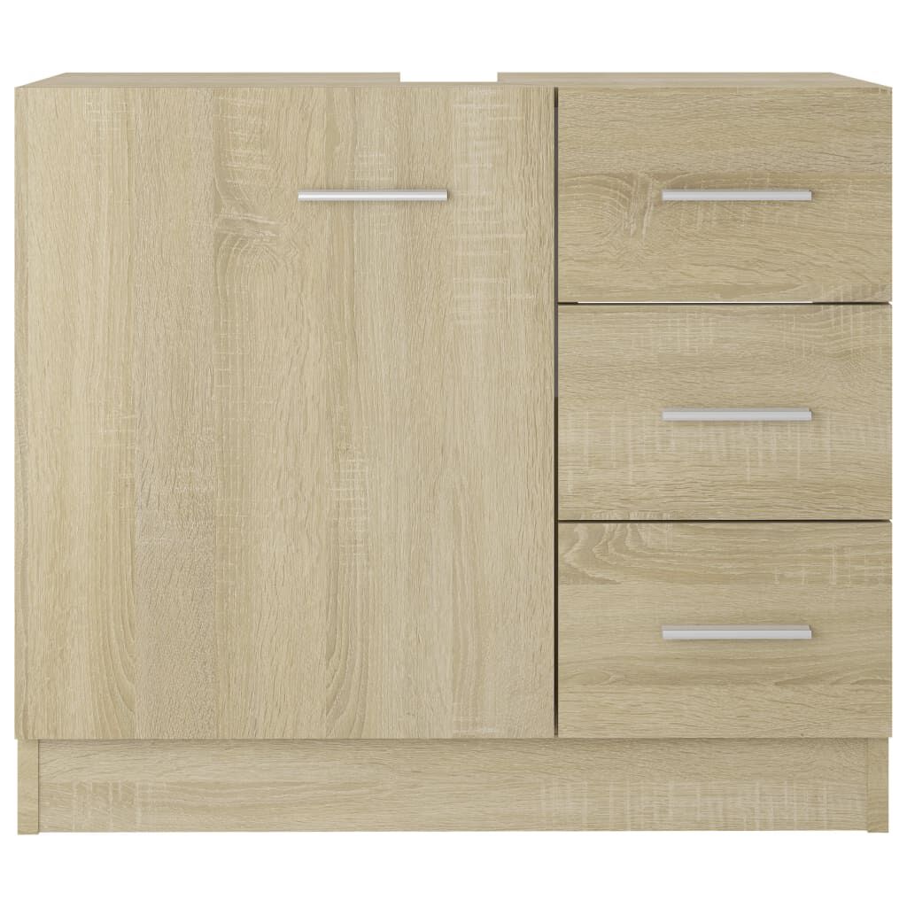 vidaXL Ντουλάπι Νιπτήρα Sonoma Δρυς 63x30x54 εκ. Επεξεργασμένο Ξύλο