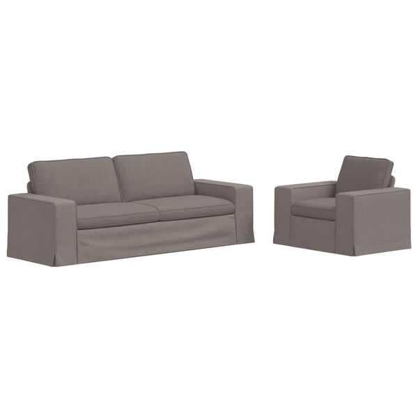 vidaXL &Kappa;&alpha;&nu;&alpha;&pi;έ&sigmaf; 2 pcs Taupe