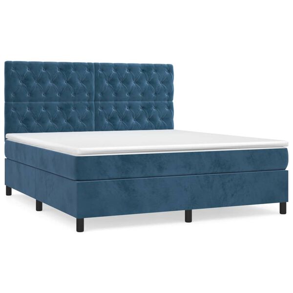 vidaXL &Kappa;&rho;&epsilon;&beta;ά&tau;&iota; Boxspring &mu;&epsilon; &Sigma;&tau;&rho;ώ&mu;&alpha; &Sigma;&kappa;&omicron;ύ&rho;&omicron; &Mu;&pi;&lambda;&epsilon; 160x200 &epsilon;&kappa;. &Beta;&epsilon;&lambda;&omicron;ύ&delta;&iota;&nu;&omicron;