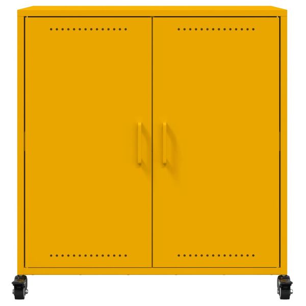 vidaXL Ντουλάπι Μουσταρδί 68x39x72 εκ. από Ατσάλι