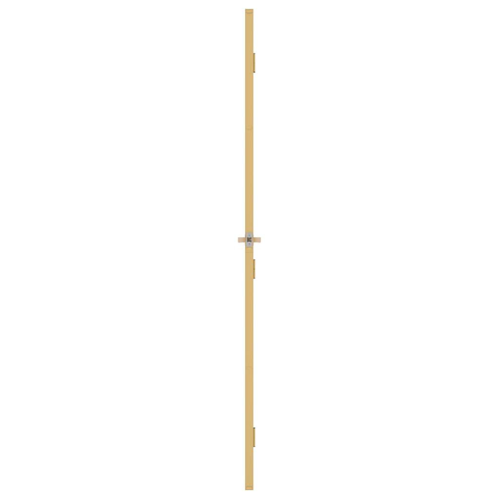 vidaXL Εσωτερική Πόρτα Χρυσή 93 x 201,5 εκ. Ψημένο Γυαλί & Αλουμίνιο