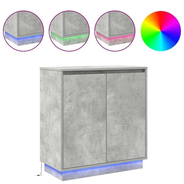 vidaXL &Pi;&lambda;&epsilon;&upsilon;&rho;&iota;&kappa;ό &Tau;&rho;&alpha;&pi;έ&zeta;&iota; LED &mu;&epsilon; &rho;ά&phi;&iota; &Sigma;&kappa;&upsilon;&rho;ό&delta;&epsilon;&mu;&alpha; &Gamma;&kappa;&rho;&iota; 71 x 34,5 x 75 &epsilon;&kappa;.