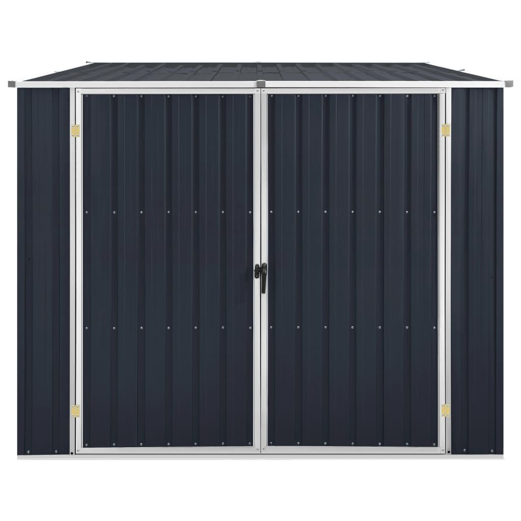 vidaXL Αποθήκη Κήπου Ανθρακί 195x198x159 εκ. από Γαλβανισμένο Ατσάλι
