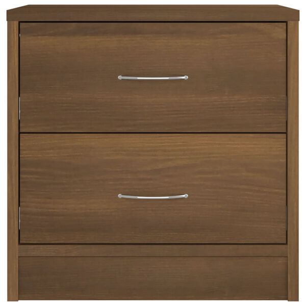 vidaXL Κομοδίνο Χρώμα Καφέ Δρυς 40 x 30 x 40 εκ. Επεξεργασμένο Ξύλο