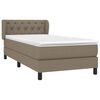 vidaXL &Kappa;&rho;&epsilon;&beta;ά&tau;&iota; Boxspring &mu;&epsilon; &Sigma;&tau;&rho;ώ&mu;&alpha; Taupe 80x200 &epsilon;&kappa;. &Upsilon;&phi;&alpha;&sigma;&mu;ά&tau;&iota;&nu;&omicron;