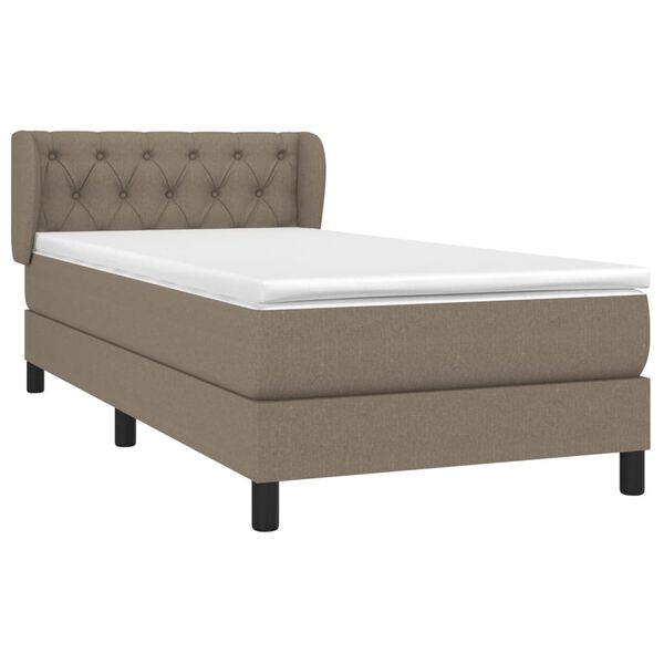 vidaXL &Kappa;&rho;&epsilon;&beta;ά&tau;&iota; Boxspring &mu;&epsilon; &Sigma;&tau;&rho;ώ&mu;&alpha; Taupe 80x200 &epsilon;&kappa;. &Upsilon;&phi;&alpha;&sigma;&mu;ά&tau;&iota;&nu;&omicron;