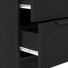 vidaXL Μπουφές Μαύρη Οξυά 180 x 30 x 70 εκ Επεξεργασμένο ξύλο