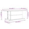 vidaXL Τραπεζάκι Σαλονιού Καπνιστή Δρυς 102x55,5x40 εκ. Επεξεργ. Ξύλο